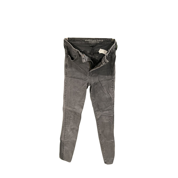 American Eagle Outfitter Super Super Stretch Super Hi Rise Jegging Black Size 4 - Picture 2 of 7